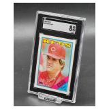 1988 Topps Pete Rose Baseball Card #475 SGC 8