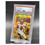 1997 Topps Finest Steve Young Refractor Football Card #162 PSA 6