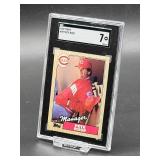 1987 Topps Pete Rose Baseball Card #393 SGC 7