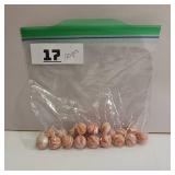 Large Lot of Antique Vintage Flame Orange Swirl Old Glass Marbles