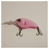 Unique Jiggin Jeff Handmade (airbrush) in MN Pink (ribbon for breast cancer fund raising) fishing lure