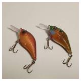 Lot of 2 Unique 'Jiggin' Jeff' Handmade (airbrushed) in MN fishing lure with multiple beautiful colors.