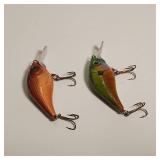 Lot of 2 Unique 'Jiggin' Jeff' Handmade (airbrushed) in MN fishing lure with multiple beautiful colors.