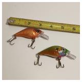 Lot of 2 Unique 'Jiggin' Jeff' Handmade (airbrushed) in MN fishing lure with multiple beautiful colors.