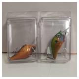 Lot of 2 Unique 'Jiggin' Jeff' Handmade (airbrushed) in MN fishing lure with multiple beautiful colors.