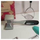 Better Homes and Gardens Vintage Cook Book and lot of Kitchen Utensils