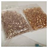 Attention Artists!  Large 6/0, seed beads, Genuine Turquoise jewelers scraps and other shell beads