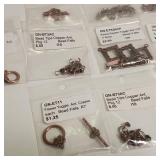 Lot of Antique copper alloy finings. 13 packages total.