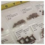 Lot of Antique copper alloy finings. 13 packages total.