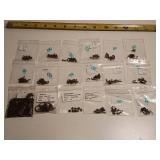 Large lot of antiqued bronze alloy jewelry finings - 18 Pkgs total