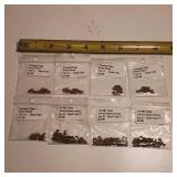 Eight packages total, Brass and Brass plated beads