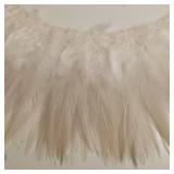 29 Inches of beautiful natural rooster hackle saddle feathers.