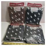 Lot of four packages craft feathers, All purpose fluffs, decorate and craft, florals, wreaths, fans, brooms, dolls, birds, animal novelties.