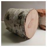 Handcrafted birch bark baskets (2 of them)