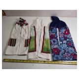 Lot of Three Hand Crochet Kitchen or Bathroom hand towels