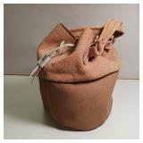 Genuine leather and Vinyl, tri-tone, handcrafted bag (or purse)