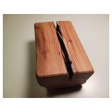 Beautiful, natural tamarack wood floating wall shelf