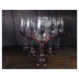 Vintage Libbey Premiere Plum Wine Goblets