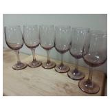 Vintage Libbey Premiere Plum Wine Goblets