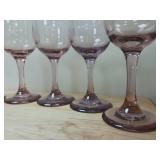 Vintage Libbey Premiere Plum Wine Goblets