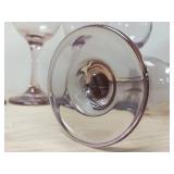 Vintage Libbey Premiere Plum Wine Goblets