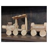 Rustic Wooden Train Farmhouse Locomotive Decor/ Vintage Handmade Toy