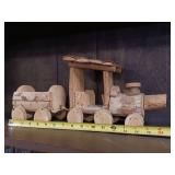 Rustic Wooden Train Farmhouse Locomotive Decor/ Vintage Handmade Toy