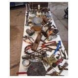 Huge Lot!  Vintage tools of all kinds - includes antique tool box - all for one bid!