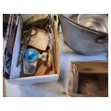 Huge Lot!  Vintage tools of all kinds - includes antique tool box - all for one bid!