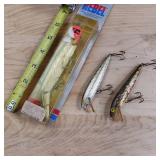 3 lures REBEL Floater (New in original package), Rebel Sinker, & one unmarked.