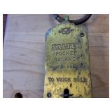 Vintage Salter's pocket balance spring scale