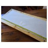 'Bigfoot with Raccoon' canvas print or painting in a handcrafted rustic wooden frame