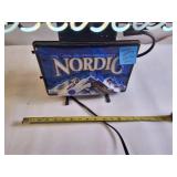 Vintage Labatt Blue beer neon sign featuring a maple leaf and a 'Nordic' graphic - works