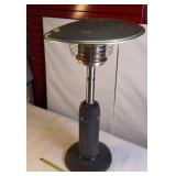 Tabletop propane patio heater, Sunheat Round Golden Hammered model - works