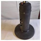 Tabletop propane patio heater, Sunheat Round Golden Hammered model - works