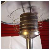 Tabletop propane patio heater, Sunheat Round Golden Hammered model - works