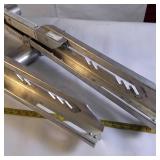 Aluminum ladder jacks designed to create a scaffolding platform between two ladders