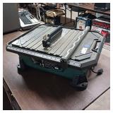 Masterforce 7-inch wet tile saw - 5/8 arbor - diamond-coated blade and a water cooling system