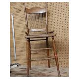 Vintage wooden high chair