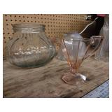 These vintage apothecary jars originally used in pharmacies to store and display medicines and chemicals