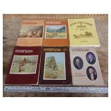 Collection of vintage issues of 'Montana The Magazine of Western History' and a book titled 'Tucson Rodeo Parade & Museum'.