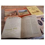 Collection of vintage issues of 'Montana The Magazine of Western History' and a book titled 'Tucson Rodeo Parade & Museum'.