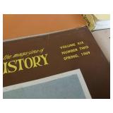 Collection of vintage issues of 'Montana The Magazine of Western History' and a book titled 'Tucson Rodeo Parade & Museum'.