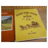 Collection of vintage issues of 'Montana The Magazine of Western History' and a book titled 'Tucson Rodeo Parade & Museum'.