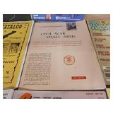 Collection of vintage firearms magazines and catalogs from the mid-20th century.