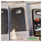 Various phone cases for the Samsung Galaxy S7 Edge, including several Body Glove Satin cases