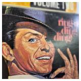 Collection of vintage Frank Sinatra vinyl LP records