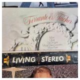 Large lot as a collection of vintage vinyl records featuring The Temptations and several other artists.