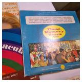 Large lot as a collection of vintage vinyl records featuring The Temptations and several other artists.