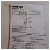 A Metabo HPT (formerly Hitachi) 16-Gauge Pneumatic Finish Nailer, model NT65M2